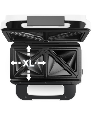 Tefal Snack Xl Sw7011 Toster 850 W Biały, Stal Nierdzewna