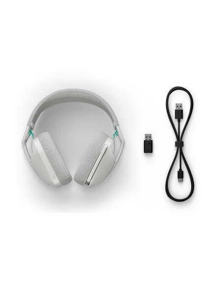 Logitech G G321 Lightspeed Zestaw Słuchawkowy Bezprzewodowy Opaska Na Głowę Gaming Usb Type-C Bluetooth Biały