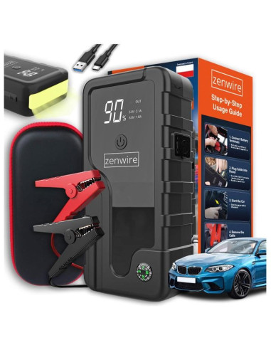 Booster Jump Starter 6400 Mah Powerbank Samochodowy Zenwire Cy16