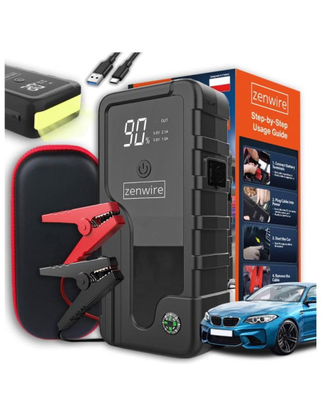 Booster Jump Starter 6400 Mah Powerbank Samochodowy Zenwire Cy16