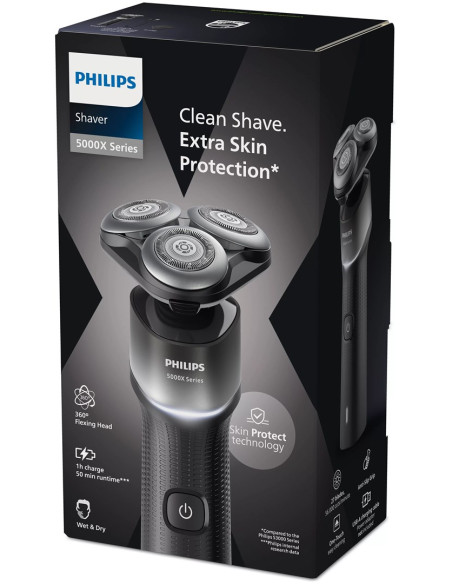 Philips X5004/00 Maszynka Do Golenia Golarka Rotacyjna Przycinarka Czarny, Srebrny