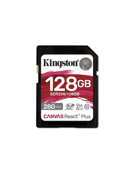 128Gb Sdxc Canvas React Plus U3/Uhs-Ii 280R/100W V60 Full Hd/4K