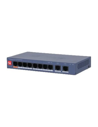 Dahua Technology Cs4010-8Et2Gt-60 Przełącznik Sieciowy Zarządzany L2 Gigabit Ethernet (10/100/1000) Obsługa Poe Niebieski