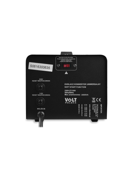 Volt Transformator Volt Polska 230V/110V 2000Va