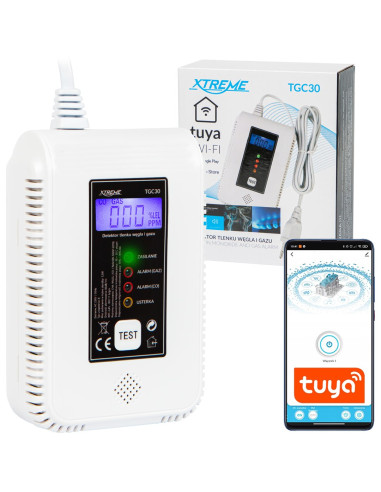 Blow Detektor Czujnik Czadu I Gazu Tgc30 Wifi Tuya