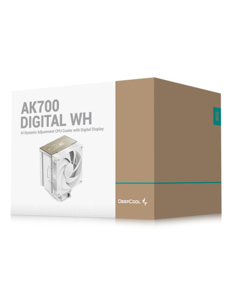 Deepcool Ak700 Digital Wh Procesor Chłodnica Powietrza 12 Cm Biały 1 Szt.
