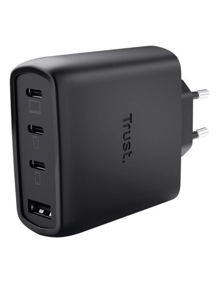 Ładowarka Trust Czarna Maxo Gan 65W 3Xc 1Xa