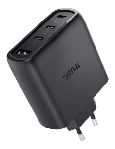 Ładowarka Trust Czarna Maxo Gan 65W 3Xc 1Xa 2