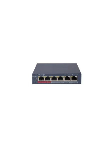 Hikvision Ds-3E1106P-Ei Przełącznik Sieciowy Zarządzany Fast Ethernet (10/100) Obsługa Poe Szary