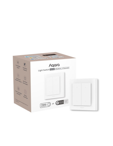 Aqara Light Switch H2 Eu Bezprzewodowy Szary, Biały