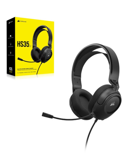 Corsair Hs35 V2 Zestaw Słuchawkowy Przewodowa Opaska Na Głowę Gaming Niebieski