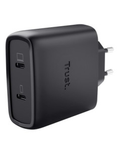 Ładowarka Trust Czarna Maxo Gan 65W 2X Usb-C