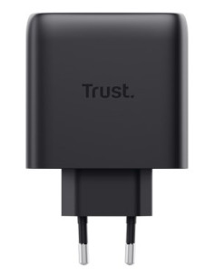 Ładowarka Trust Czarna Maxo Gan 65W 2X Usb-C 2