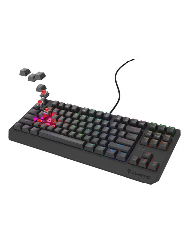 Genesis Thor 230 Tkl Lite Klawiatura Gaming Usb Qwerty Angielski Czarny