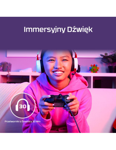Hyperx Cloud Mini – Bezprzewodowy Zestaw Słuchawkowy Dla Graczy (Biały)
