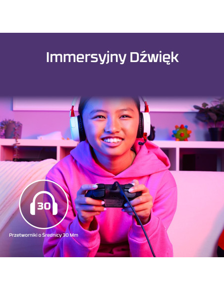 Hyperx Cloud Mini – Bezprzewodowy Zestaw Słuchawkowy Dla Graczy (Biały)