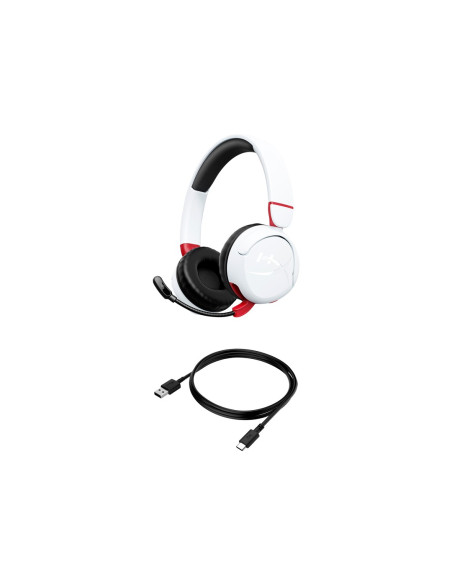 Hyperx Cloud Mini – Bezprzewodowy Zestaw Słuchawkowy Dla Graczy (Biały)
