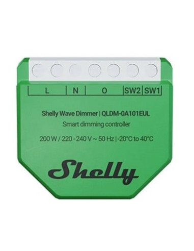 Shelly Wave Dimmer Eu Lr Inteligentny Kontroler Ściemniania Zielony
