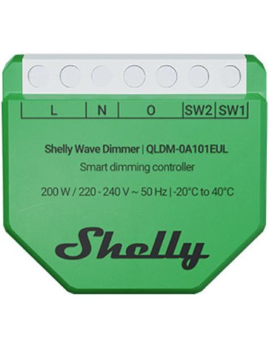 Shelly Wave Dimmer Eu Lr Inteligentny Kontroler Ściemniania Zielony