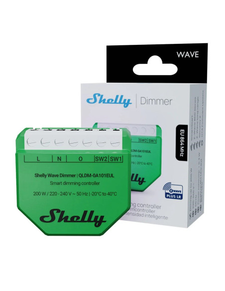 Shelly Wave Dimmer Eu Lr Inteligentny Kontroler Ściemniania Zielony