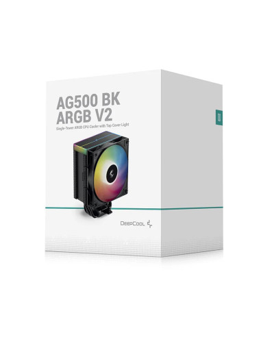 Deepcool Ag500 Bk Argb V2 Procesor Chłodnica Powietrza 11,9 Cm Czarny