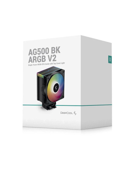 Deepcool Ag500 Bk Argb V2 Procesor Chłodnica Powietrza 11,9 Cm Czarny