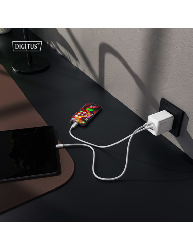 Digitus Ładowarka Usb Gan 100W, 2X Usb-C, 1X Usb-A