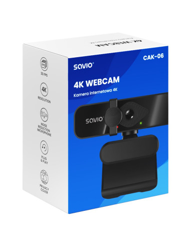 Savio Kamera Internetowa 4K Cak-06