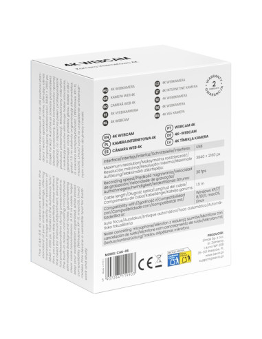 Savio Kamera Internetowa 4K Cak-06