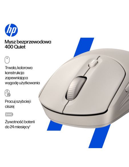 Mysz Hp 400 Quiet Black Wireless Mouse Bezprzewodowa Czarna Az7B2Aa
