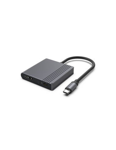 Gembird Adapter Usb-C Do Hdmi + Dp 4K 60Hz, Czarny