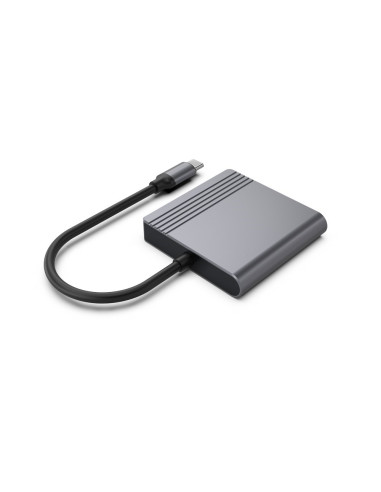 Gembird Adapter Usb-C Do Hdmi + Dp 4K 60Hz, Czarny
