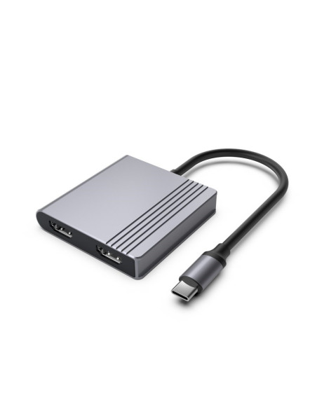 Gembird Multi Adapter Usb Type-C 3 W 1 (Port Usb + Hdmi + Pd), Kolor Szary