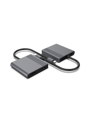 Gembird Multi Adapter Usb Type-C 3 W 1 (Port Usb + Hdmi + Pd), Kolor Szary