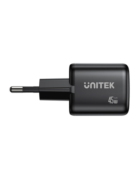 Unitek Ładow. Sieciowa 2X Gan 45W, 2Xusb-C Pd 3.0, Qc, Czarna