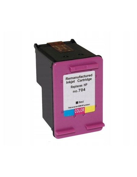Superbulk B-H704C Tusz Trójkolorowy Do Drukarki Hp (Zamiennik Hp 704 Cn693Ae) Standard