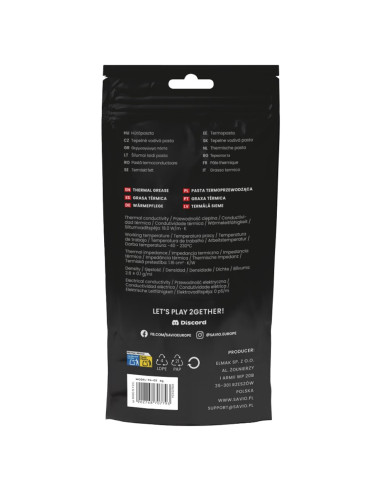 Savio Pasta Termoprzewodząca 18W/M-K, 1G Tg-05