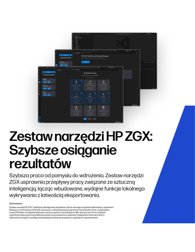 Hp Zgx Nano G1N Ai Gb10 128 Gb Lpddr5X-Sdram 4 Tb Ssd Linux Mini Pc Stanowisko Ai Workstation, Ai Pc Czarny