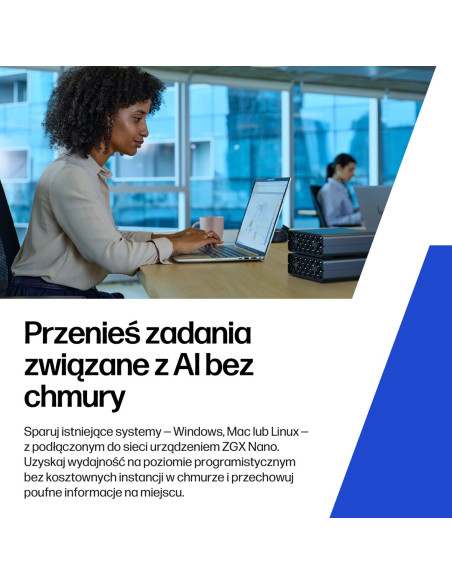 Hp Zgx Nano G1N Ai Gb10 128 Gb Lpddr5X-Sdram 4 Tb Ssd Linux Mini Pc Stanowisko Ai Workstation, Ai Pc Czarny