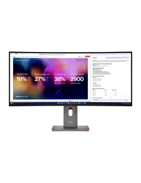 Lenovo Thinkvision P40Wd-40 Monitor Komputerowy 100,8 Cm (39.7") 5120 X 2160 Px Wuhd Led Czarny