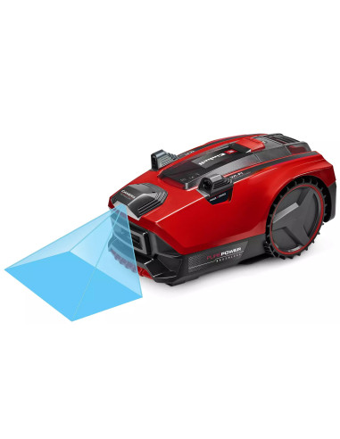 Einhell Flexo Cam Plus 600 Kosiarka Robot Bateria Czarny, Czerwony, Srebrny
