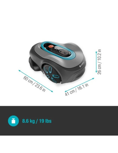Gardena Smart Sileno Pro Kosiarka Robot Bateria Szary