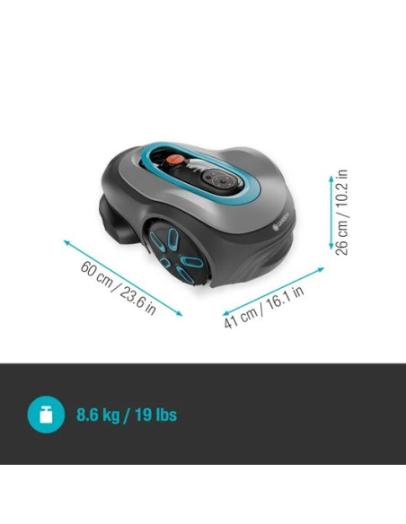 Gardena Smart Sileno Pro Kosiarka Robot Bateria Szary