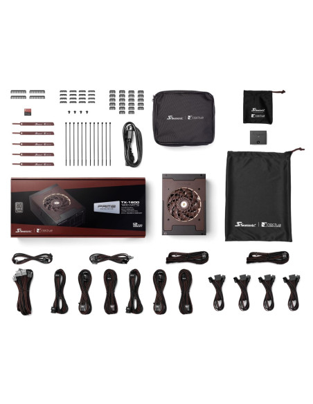 Seasonic Prime Tx-1600 Noctua Edition Moduł Zasilaczy 1600 W 24-Pin Atx Atx Czarny