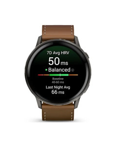 Smartwatch Garmin Venu 4 45 Mm - Slate Leather Band 2