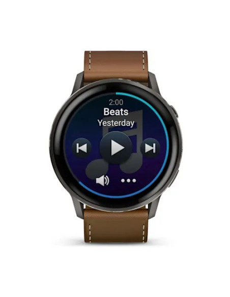 Smartwatch Garmin Venu 4 45 Mm - Slate Leather Band