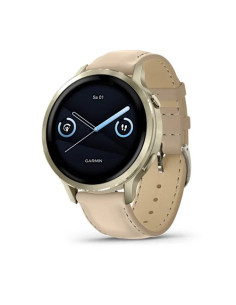 Smartwatch Garmin Venu 4 41 Mm - Lunar Gold Leather Band