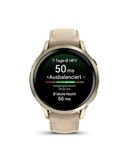 Smartwatch Garmin Venu 4 41 Mm - Lunar Gold Leather Band