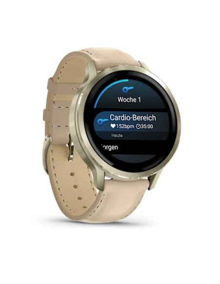 Smartwatch Garmin Venu 4 41 Mm - Lunar Gold Leather Band
