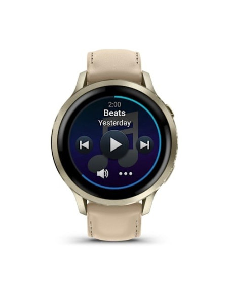 Smartwatch Garmin Venu 4 41 Mm - Lunar Gold Leather Band